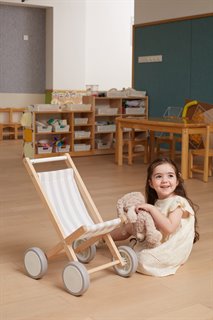 Doll stroller - grey - Viga